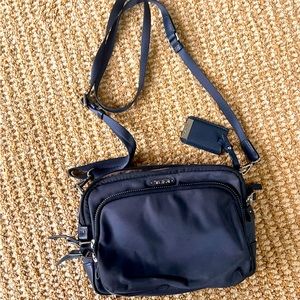Tumi navy crossbody